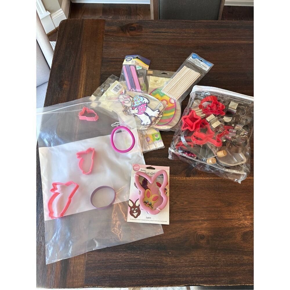 Cookie cutter assortment including Easter